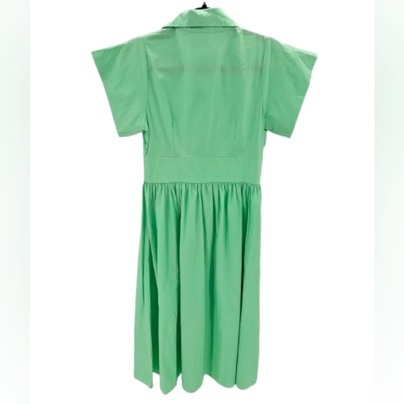 Anonyme Designers Mint Green Cotton Maxi Dress - Picture 3 of 10